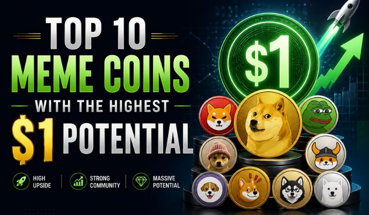 Top 10 meme coins with $1 potential